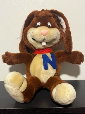 90s Vintage Nesquick Bunny Plush Toy
